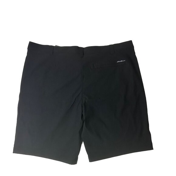 Eddie Bauer Shorts Mens 42 MR Takeoff Chino Shorts Black w Pockets NWT - Picture 7 of 8